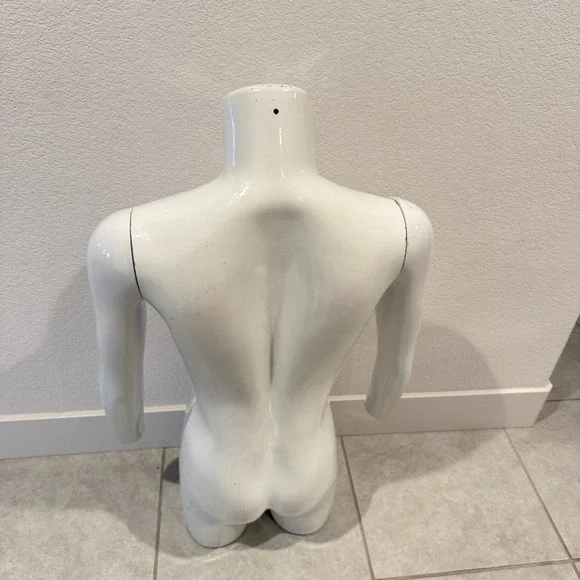 White Male Torso Mannequin Display Form Half Body for Clothing Store - Picture 2 of 5